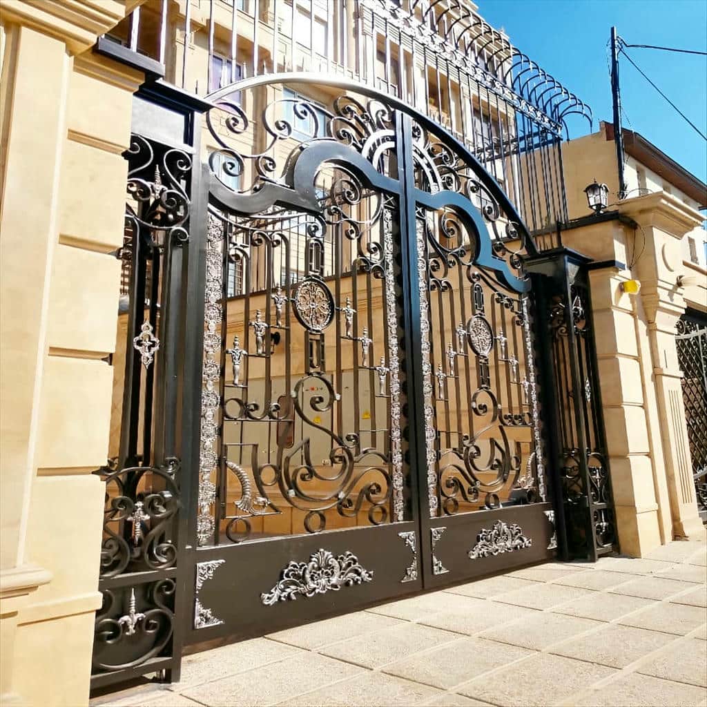 villa-door-wrought-iron-we فروش درب فلزی لوکس مدرن