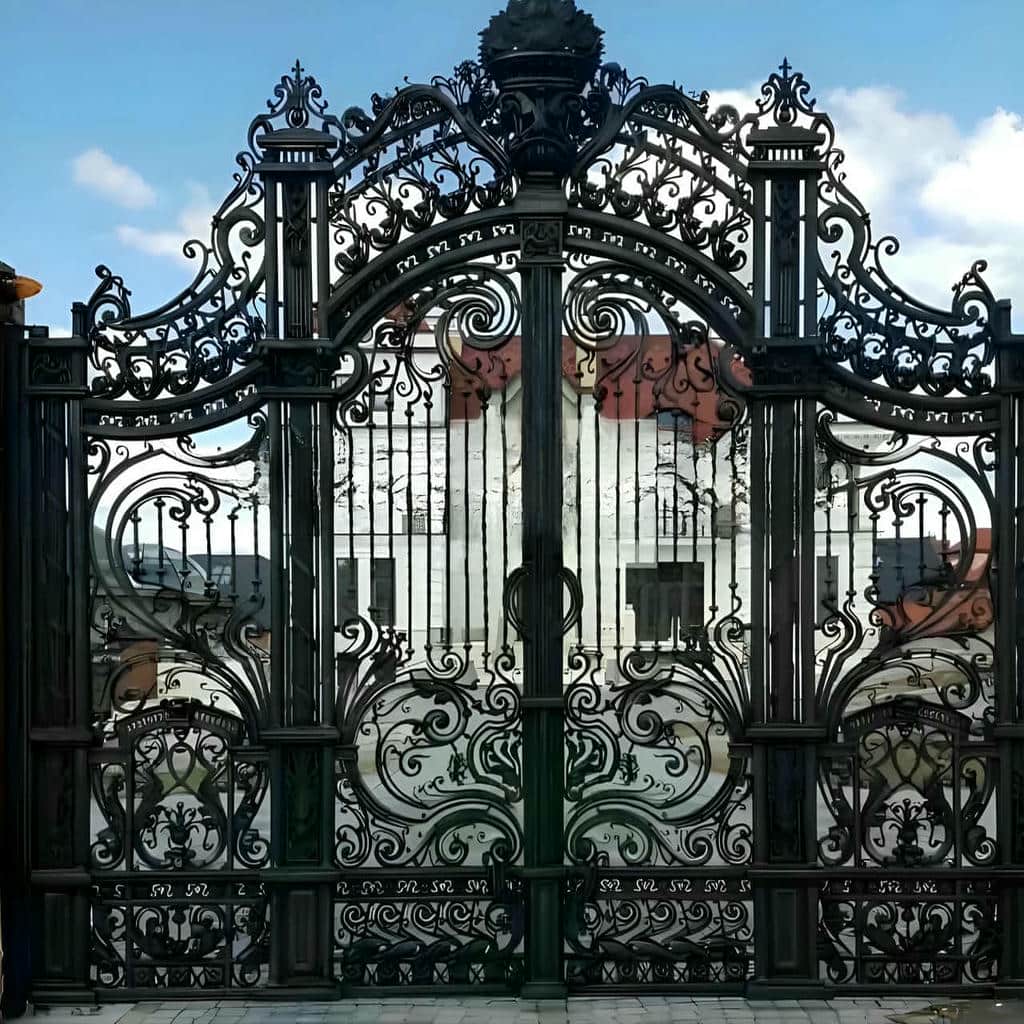 villa-door-wrought-iron-wf نصب درب فلزی لوکس مدرن
