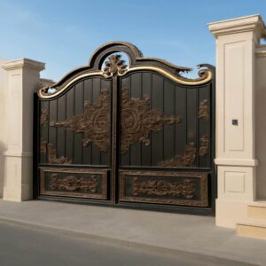 درب فرفورژه مدل گل آرا لوکس