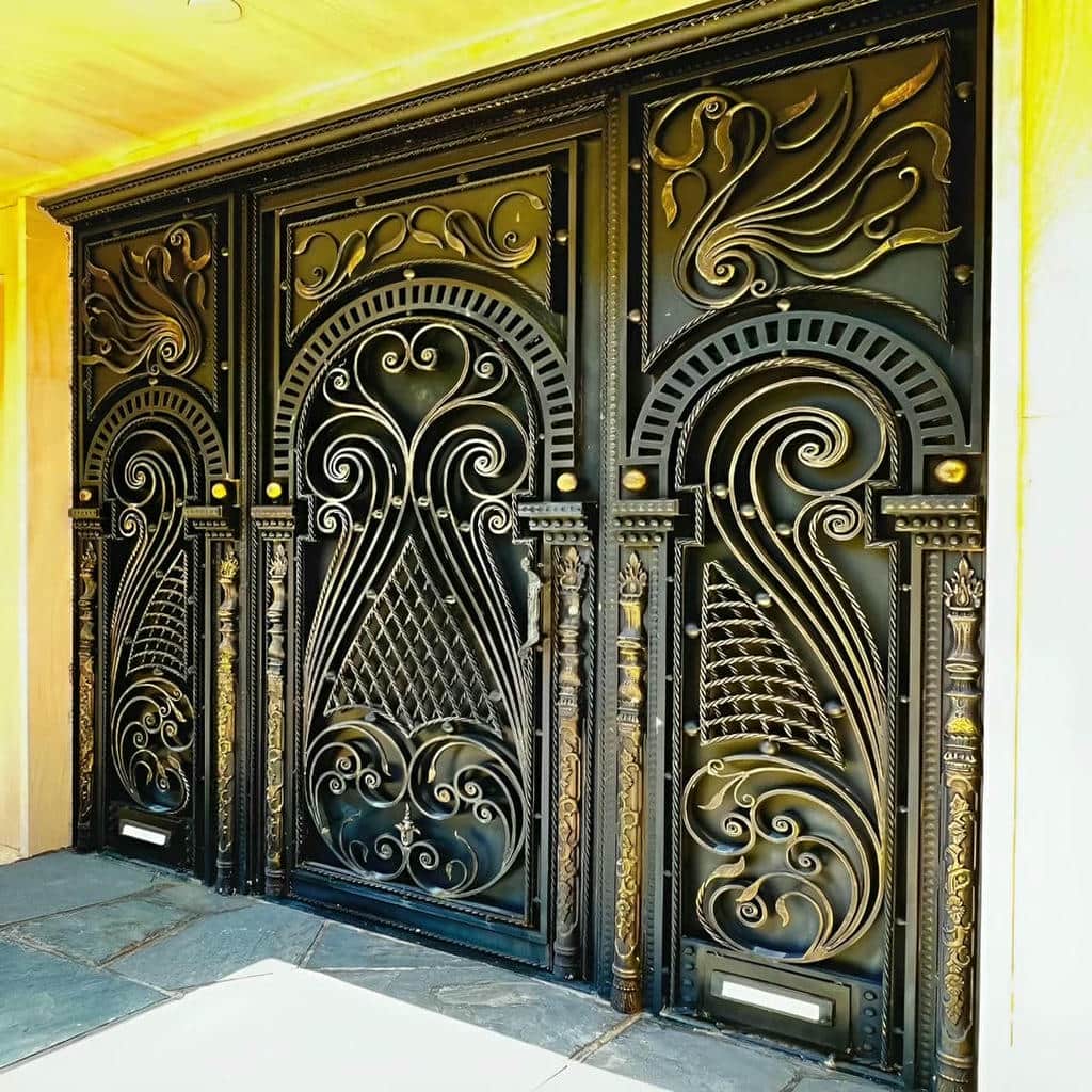 نصب درب حیاط فلزی ساده در زاهدان