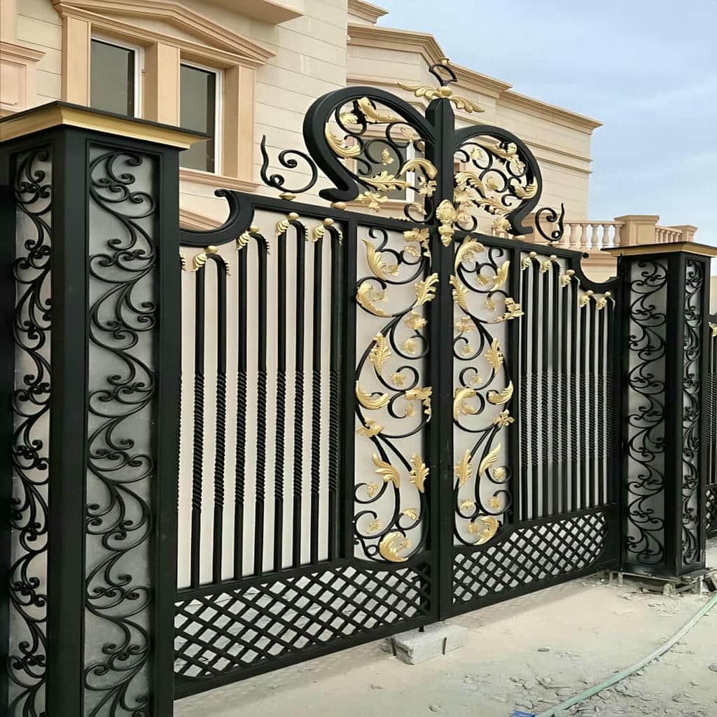 کارخانه درب حیاط رنگ کوره ای در شیراز