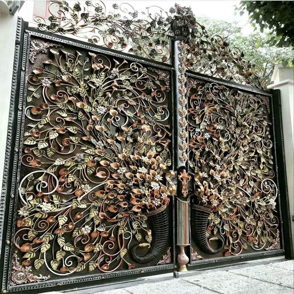 کارخانه درب حیاط رنگ کوره ای در سیرجان