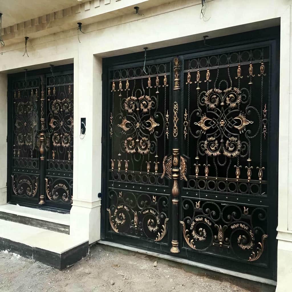 کارخانه درب حیاط رنگ کوره ای در آبسرد
