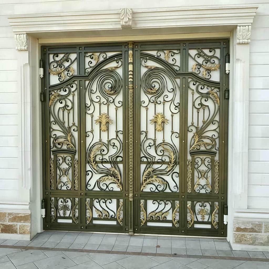 کارخانه درب حیاط رنگ کوره ای در عظیمیه کرج