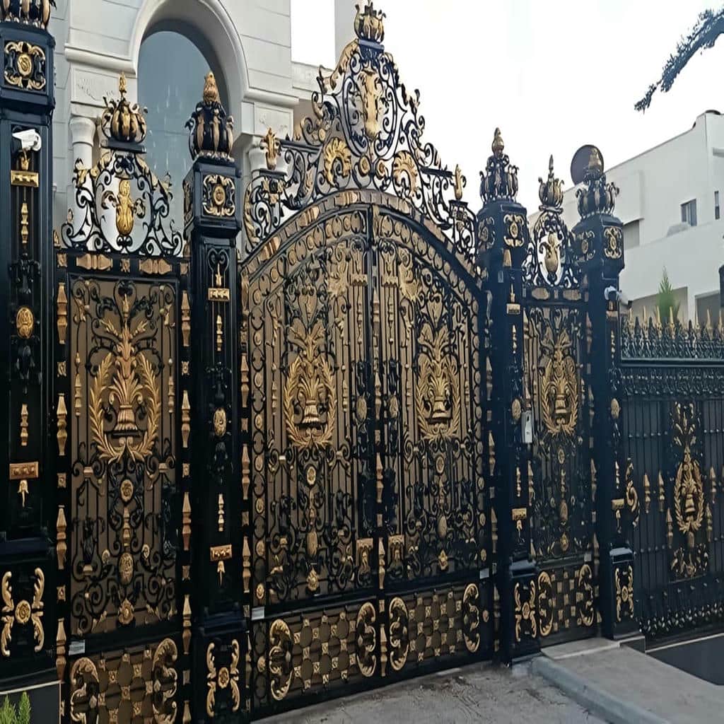 نصب درب حیاط ویلایی مدرن در اهواز