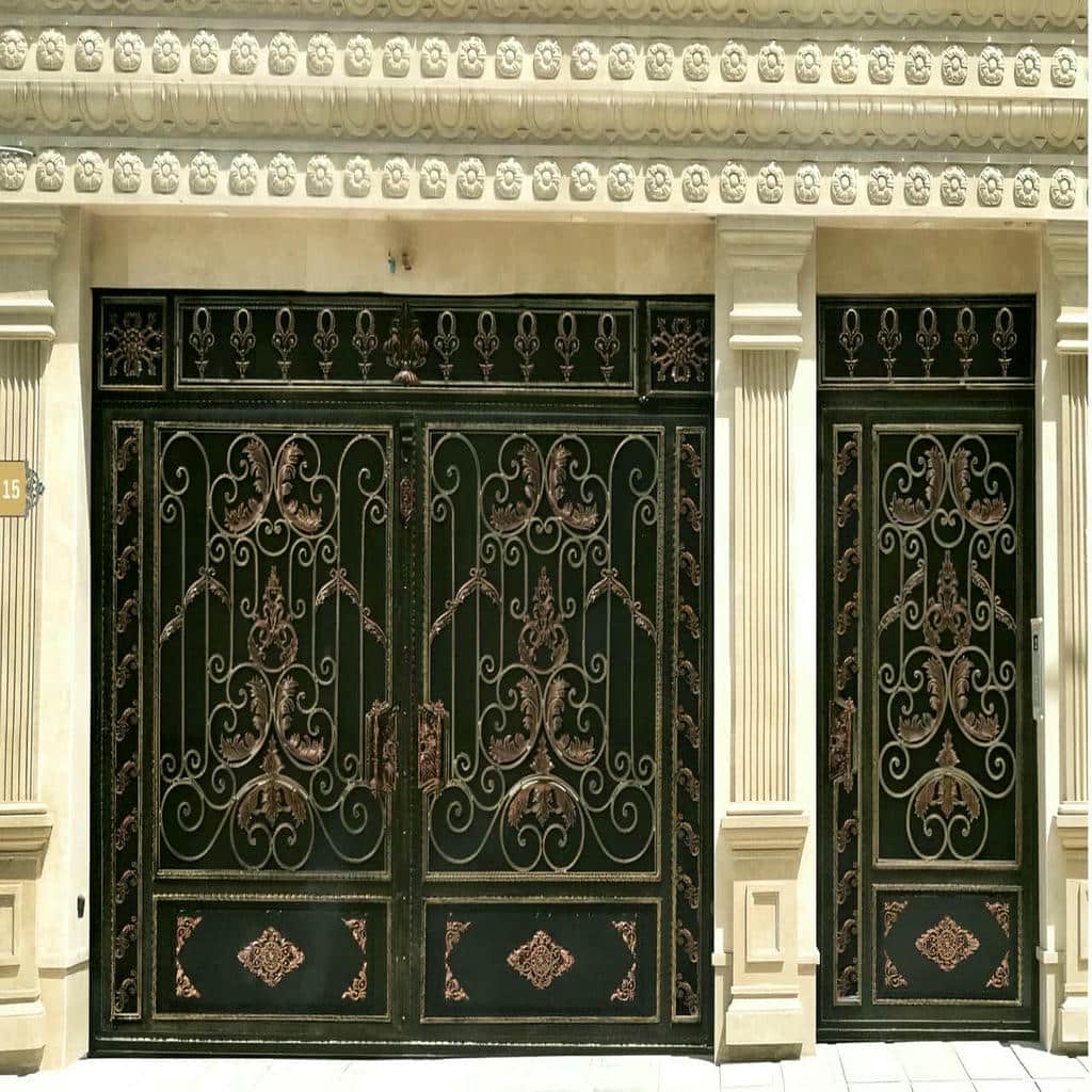 کارخانه درب حیاط رنگ کوره ای در پردیس