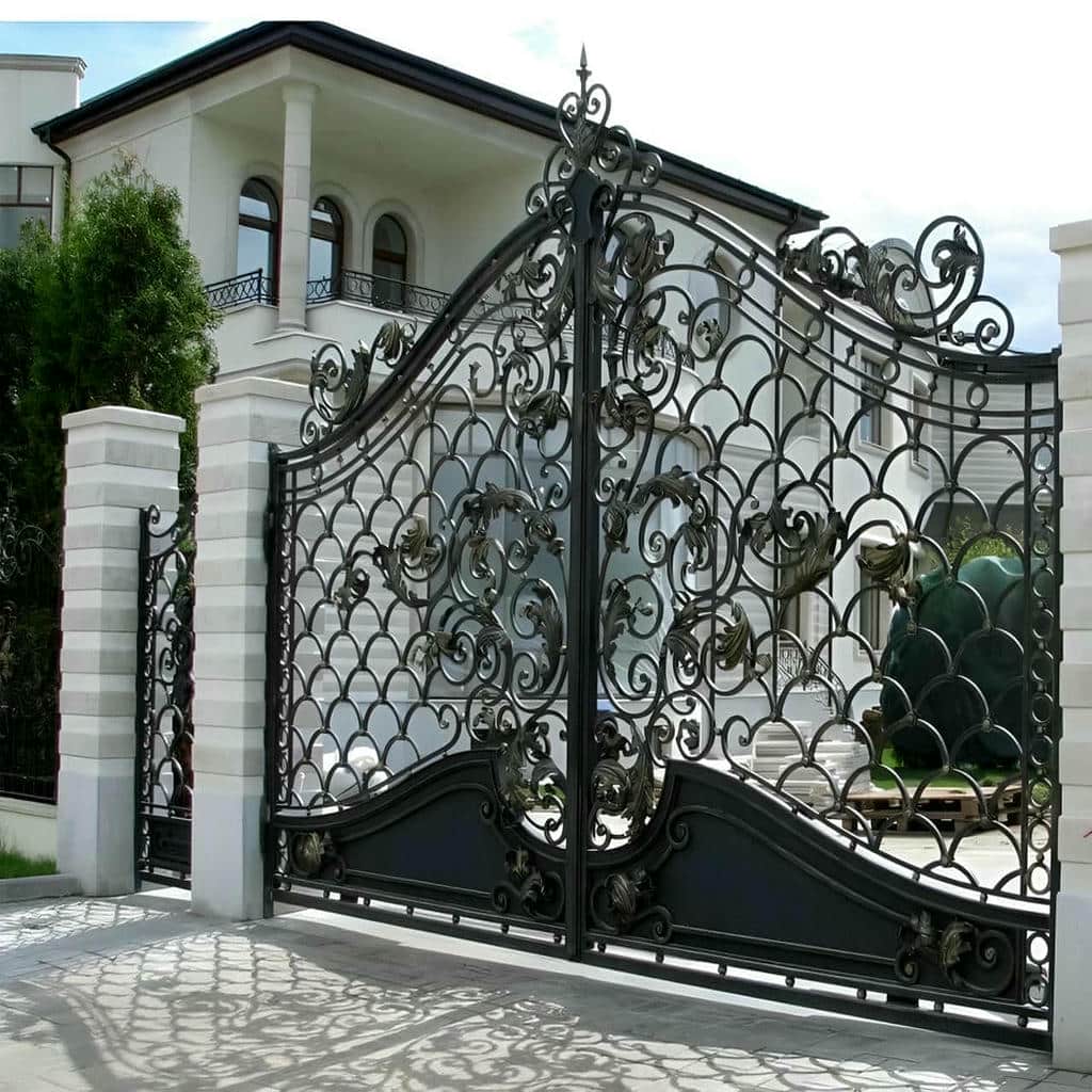 خرید درب حیاط فرفورژه کلاسیک در کرمانشاه
