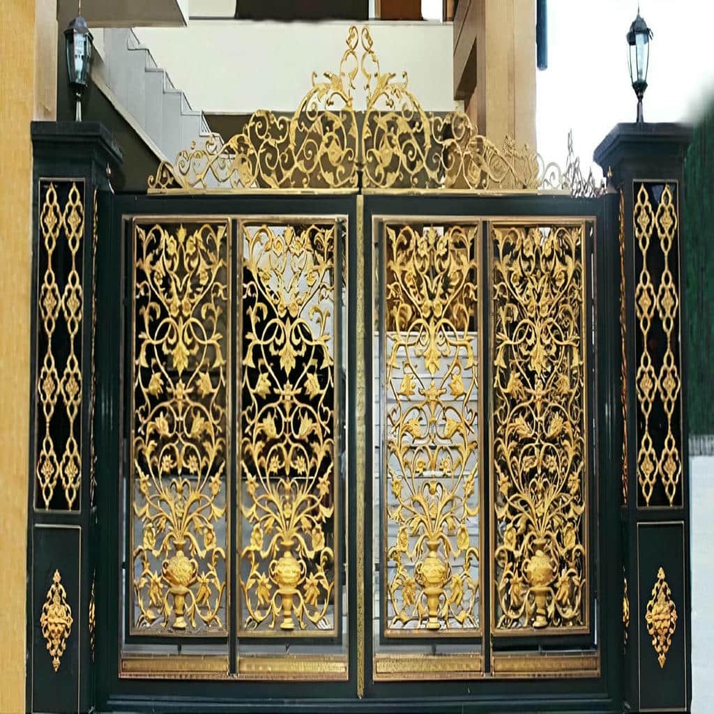 خرید درب حیاط فرفورژه کلاسیک در خرم آباد