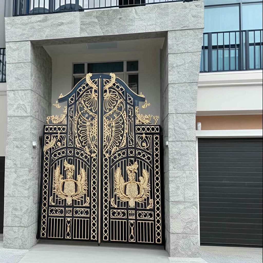 کارخانه درب حیاط رنگ کوره ای در طالقان