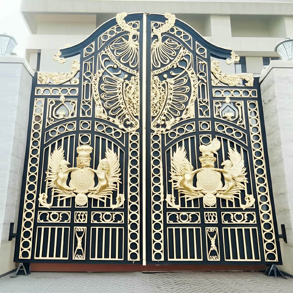خرید درب حیاط فرفورژه کلاسیک در اندیشه