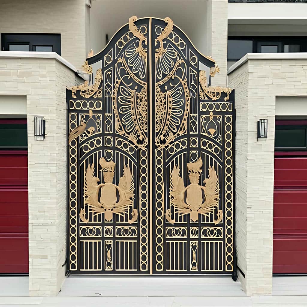 نصب درب حیاط فلزی ساده در سبزوار