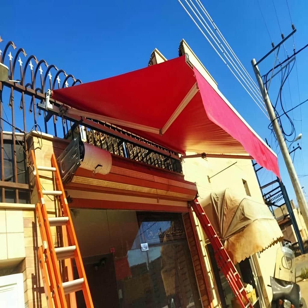 کارخانه سایبان برقی بازو تقویت شده در زاهدان