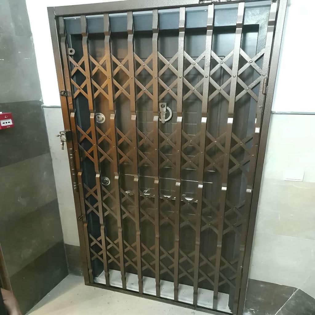 خرید درب آکاردئونی فلزی دوگل در فردیس کرج