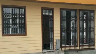 درب آکاردئونی فلزی در نسیم شهر
