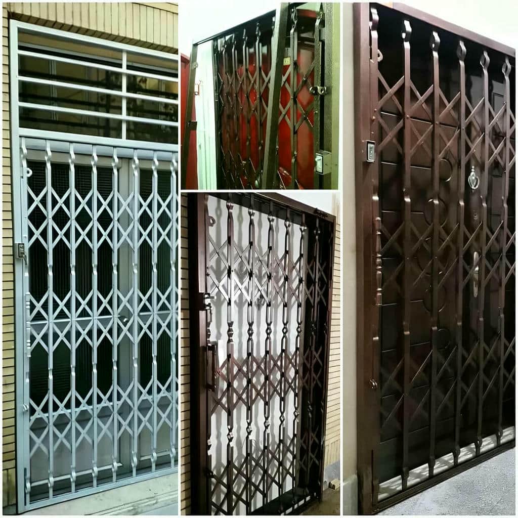 خرید درب آکاردئونی فلزی ضدبرش در رفسنجان