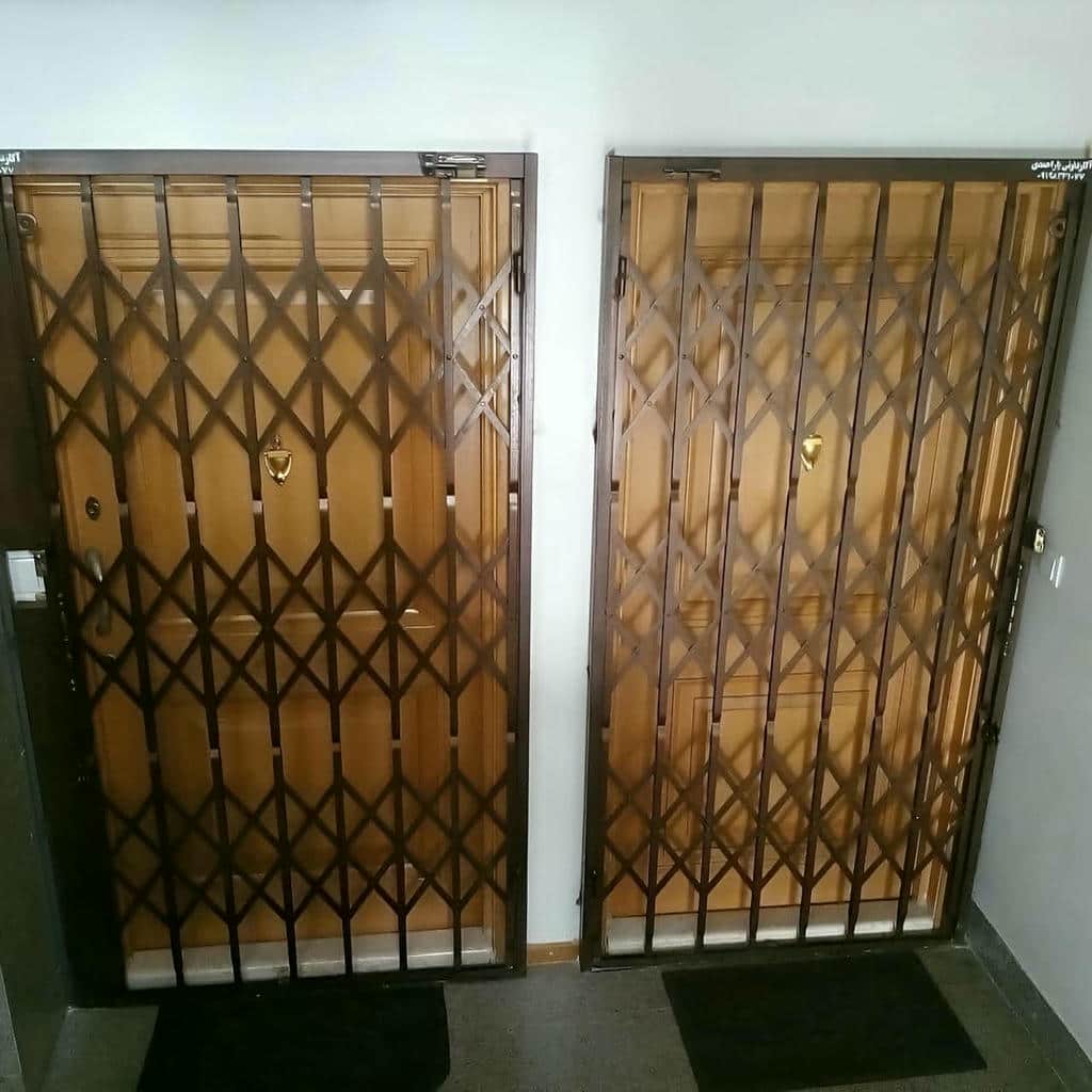 خرید درب آکاردئونی فلزی ضدبرش در استان گیلان