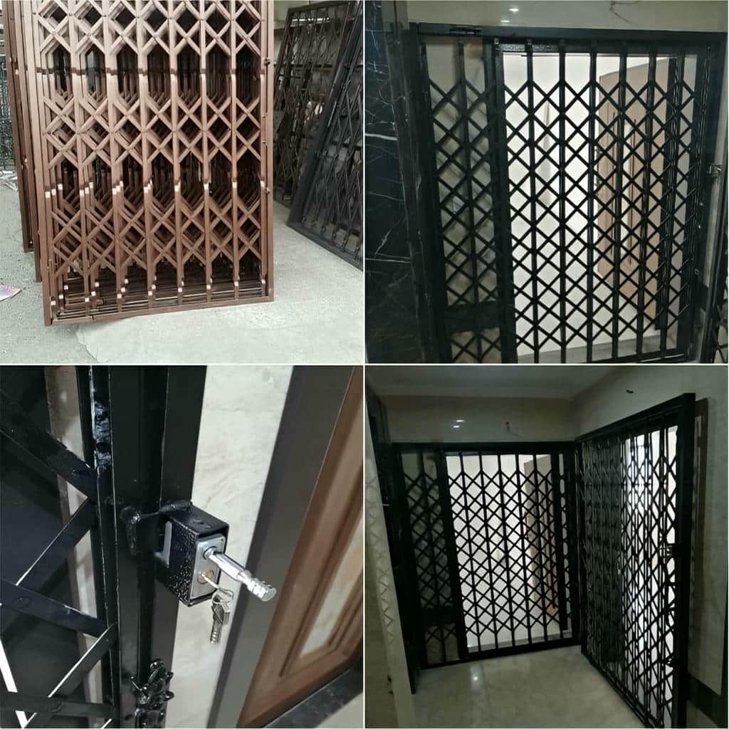 قیمت درب آکاردئونی فلزی چهارگل در قائمشهر