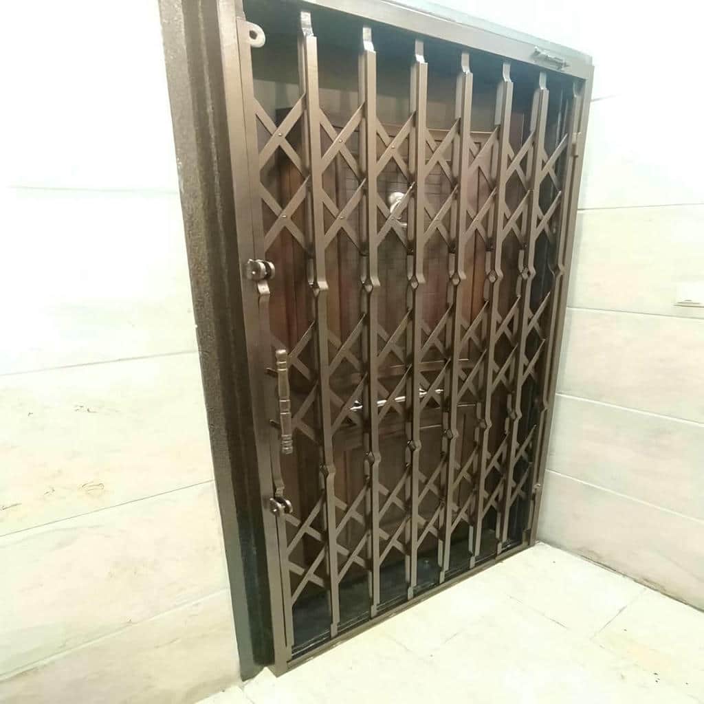 قیمت درب آکاردئونی فلزی سه گل در هشتگرد