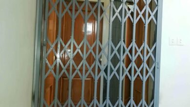 درب آکاردئونی فلزی در فردیس کرج
