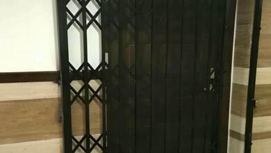 درب آکاردئونی فلزی در اراک