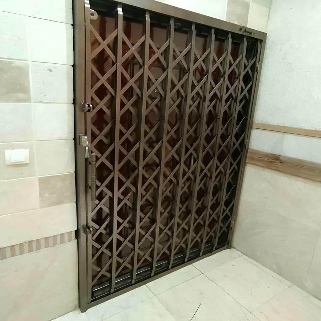 فروش درب آکاردئونی فلزی تمام گل در کرمانشاه