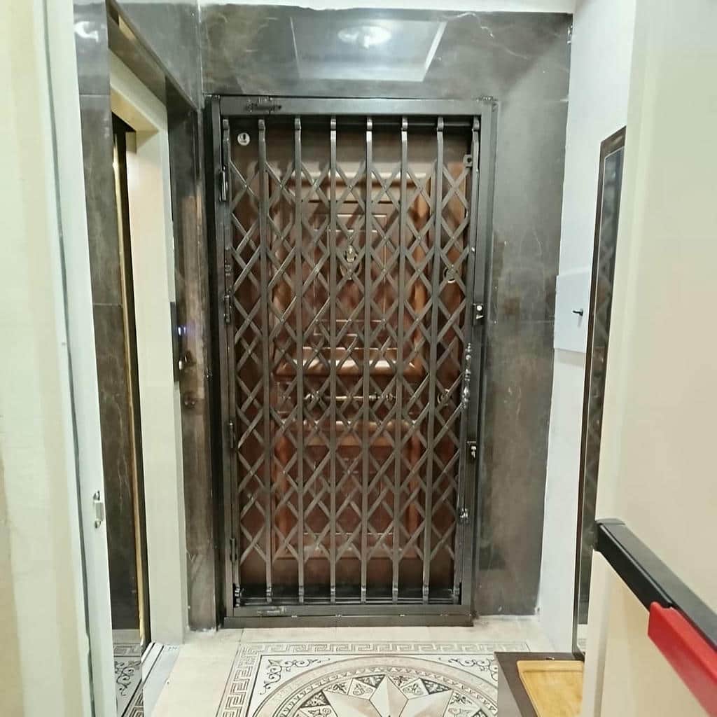 درب آکاردئونی فلزی در قزوین