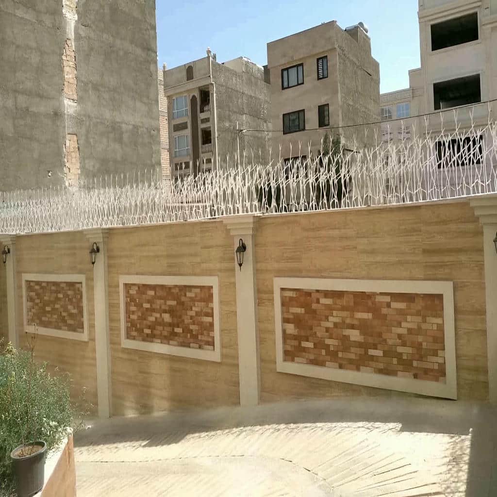 حفاظ شاخ گوزنی دیوار ساختمان در پرند