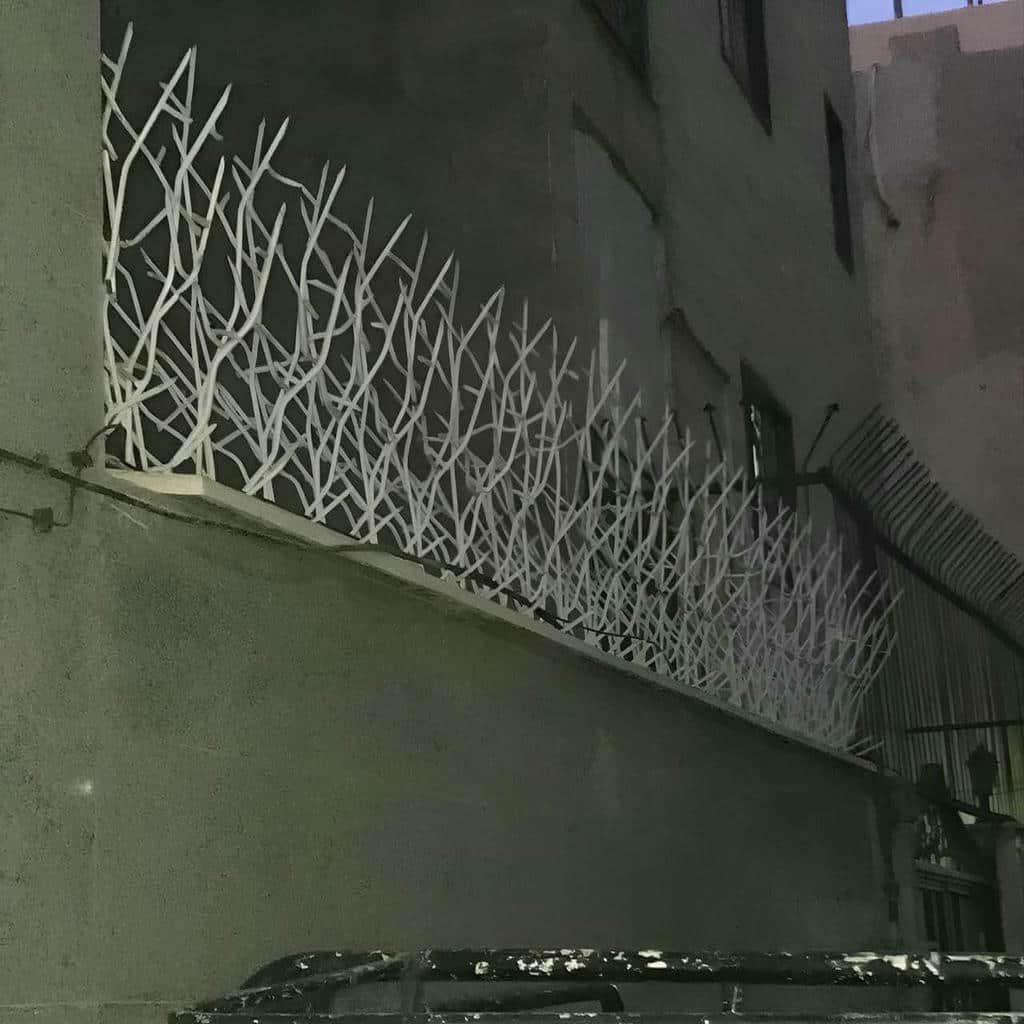 نصب حفاظ شاخ گوزنی دیوار ساختمان ساختار درهم در آمل