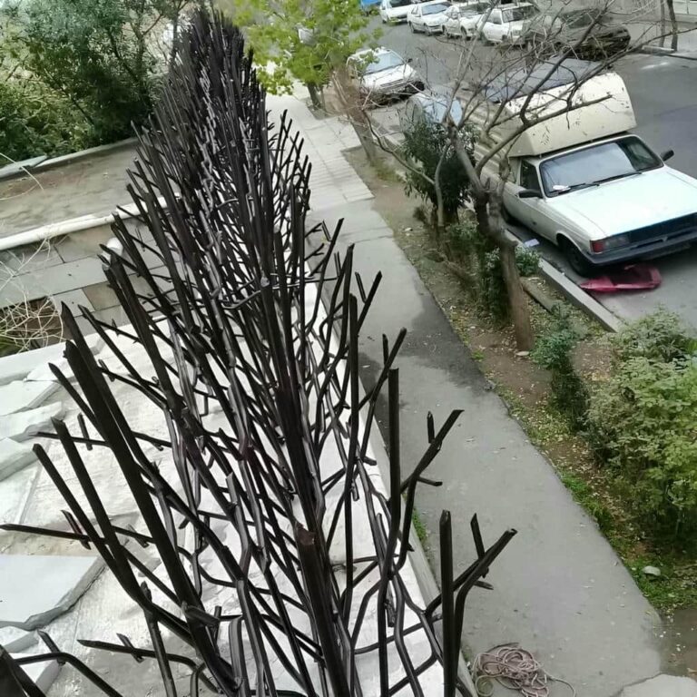 حفاظ شاخ گوزنی دیوار ساختمان در سنندج