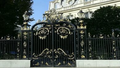 درب حیاط در هشتگرد