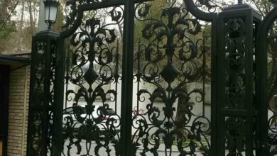 درب حیاط در مهرشهر کرج