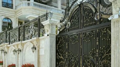 درب حیاط در کیش