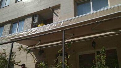 سایبان برقی در لواسان