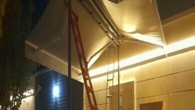 سایبان برقی در کرمانشاه