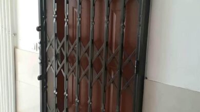 12 مدل درب آکاردئونی برای واحد اداری