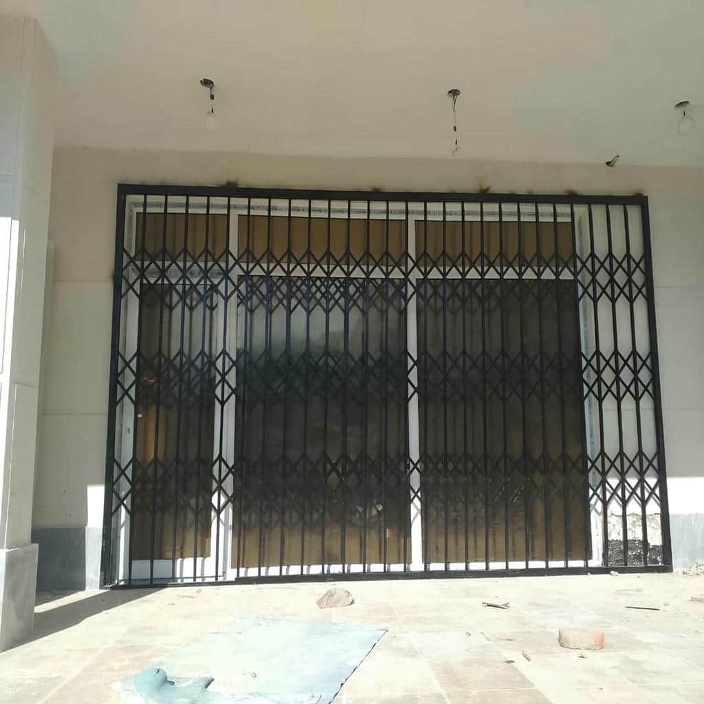 درب آکاردئونی طرح دار لوزی برای سفارش ورودی آپارتمان