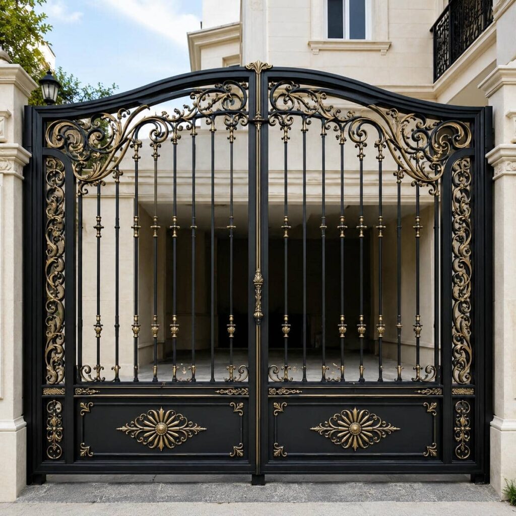7 نمونه درب حیاط ورق پانچ