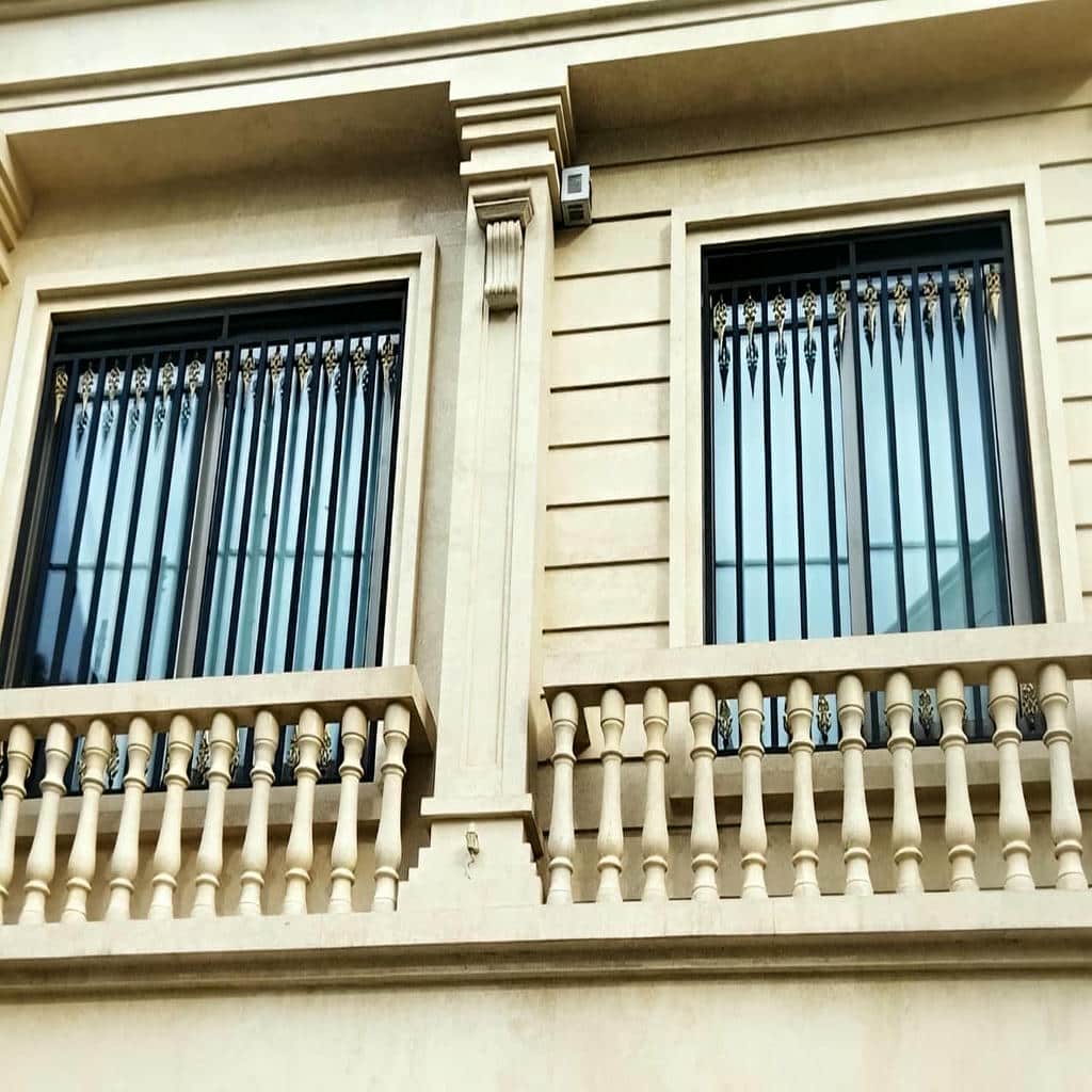 طرح حفاظ پنجره آهنی پروفیلی با نصب مطمئن