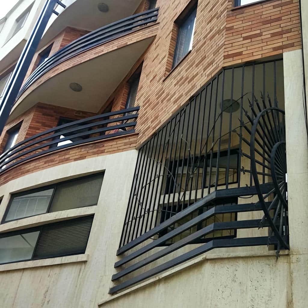 خدمات نصب حفاظ پنجره مدرن شبکه هندسی با پشتیبانی