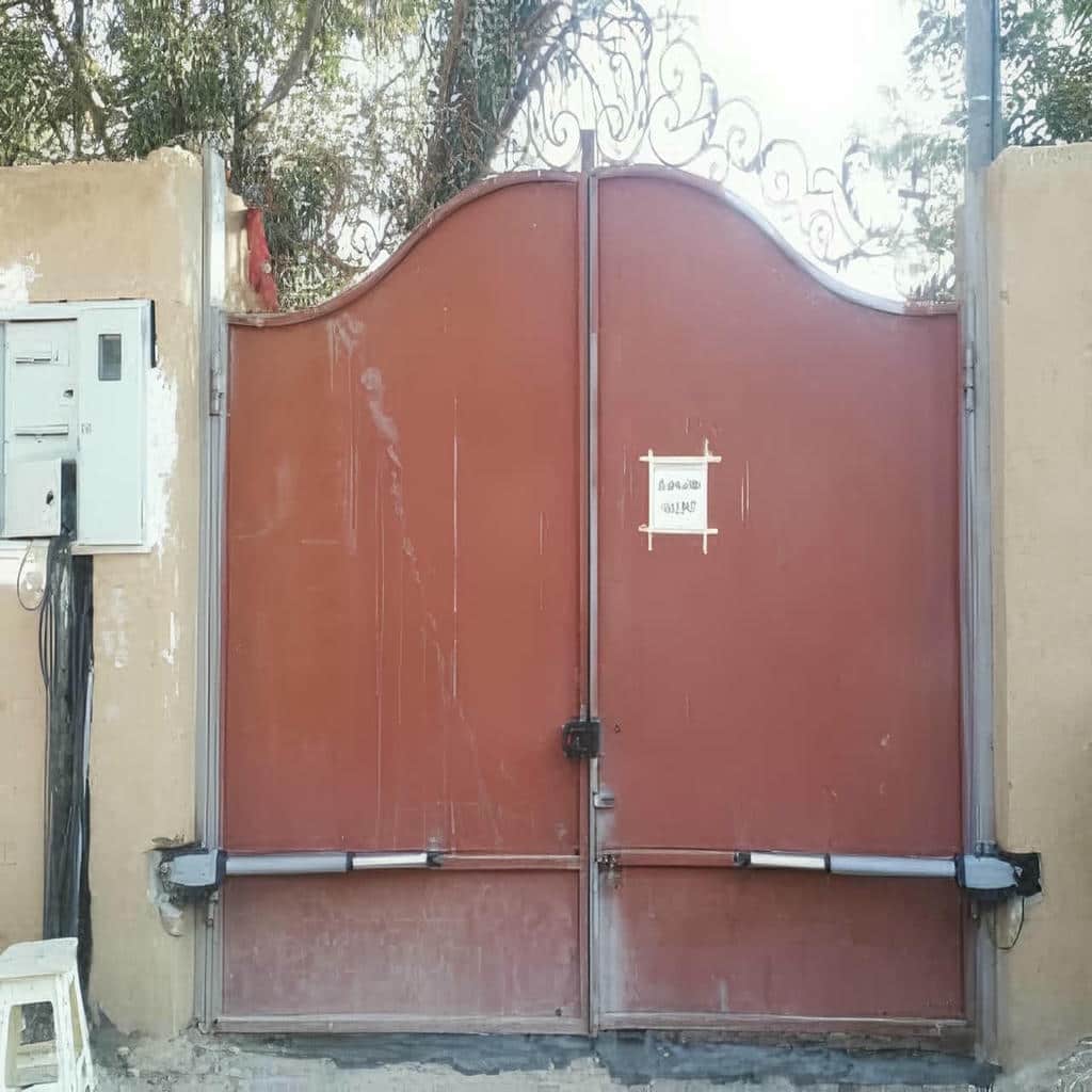 نصب موتور جک پارکینگی بازویی با هماهنگی برد کنترل و بازو