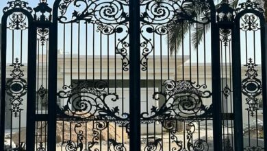۱۲ نمونه درب پارکینگ CNC پنل فلزی