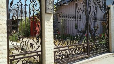 ۱۲ طرح درب ویلایی ترموود نما چوب