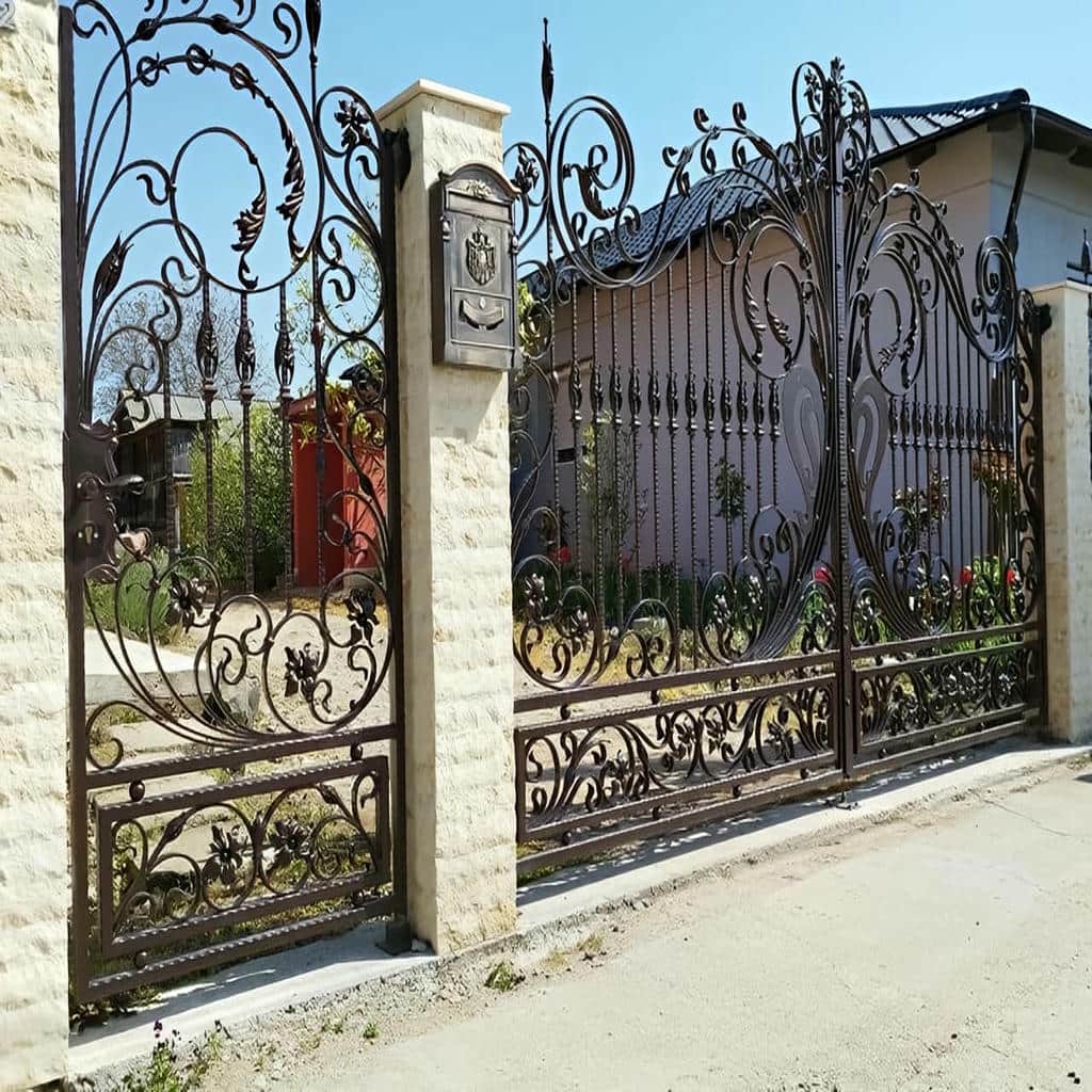 12 طرح درب ویلایی ترموود نما چوب