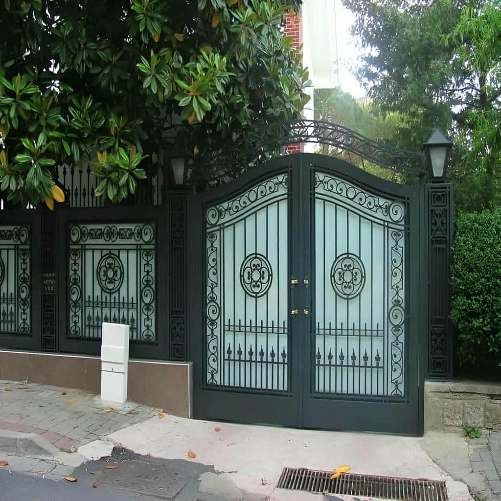 اجرای درب پارکینگ ریلی ریل زمینی مناسب موتور ریلی