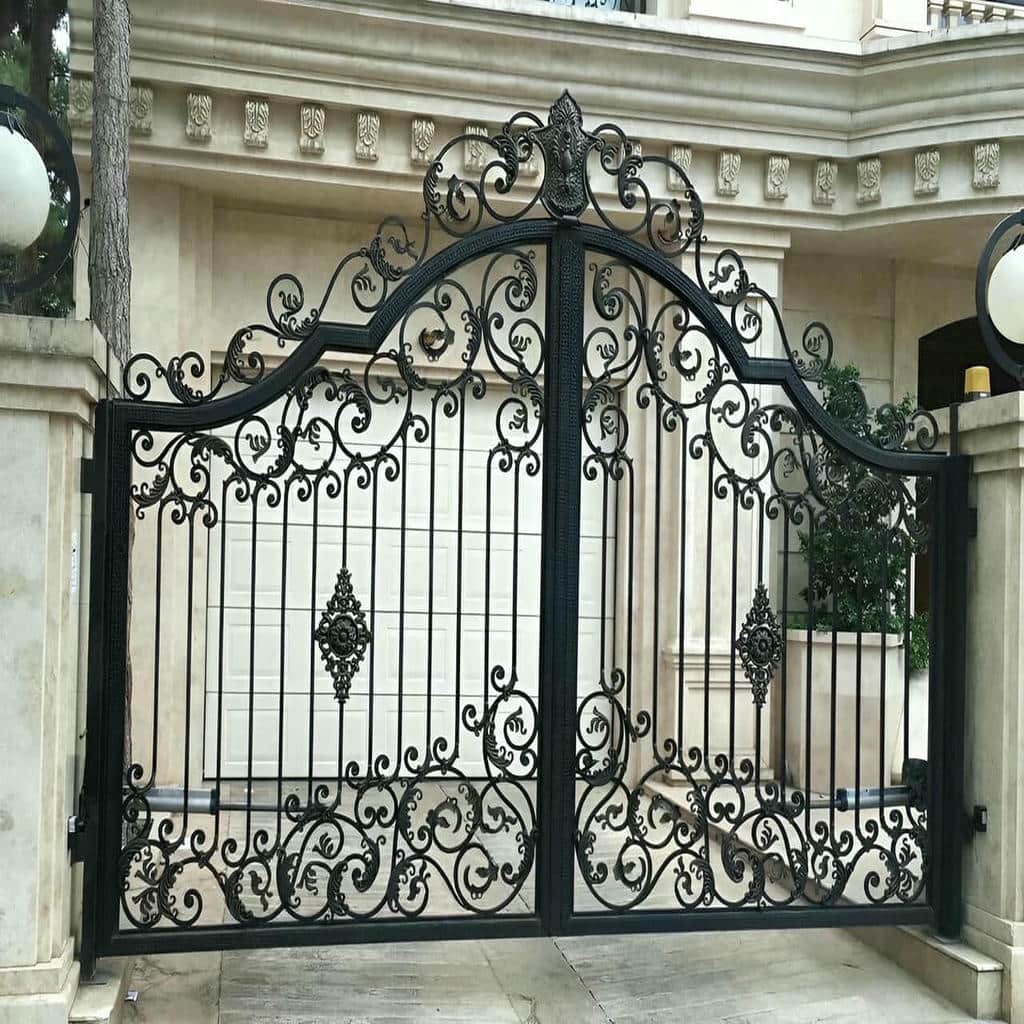 خرید درب حیاط کشویی ریل زمینی با مشاوره انتخاب مدل
