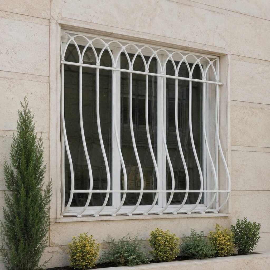 حفاظ پنجره ساده خطی برای نمای مرتب ساختمان