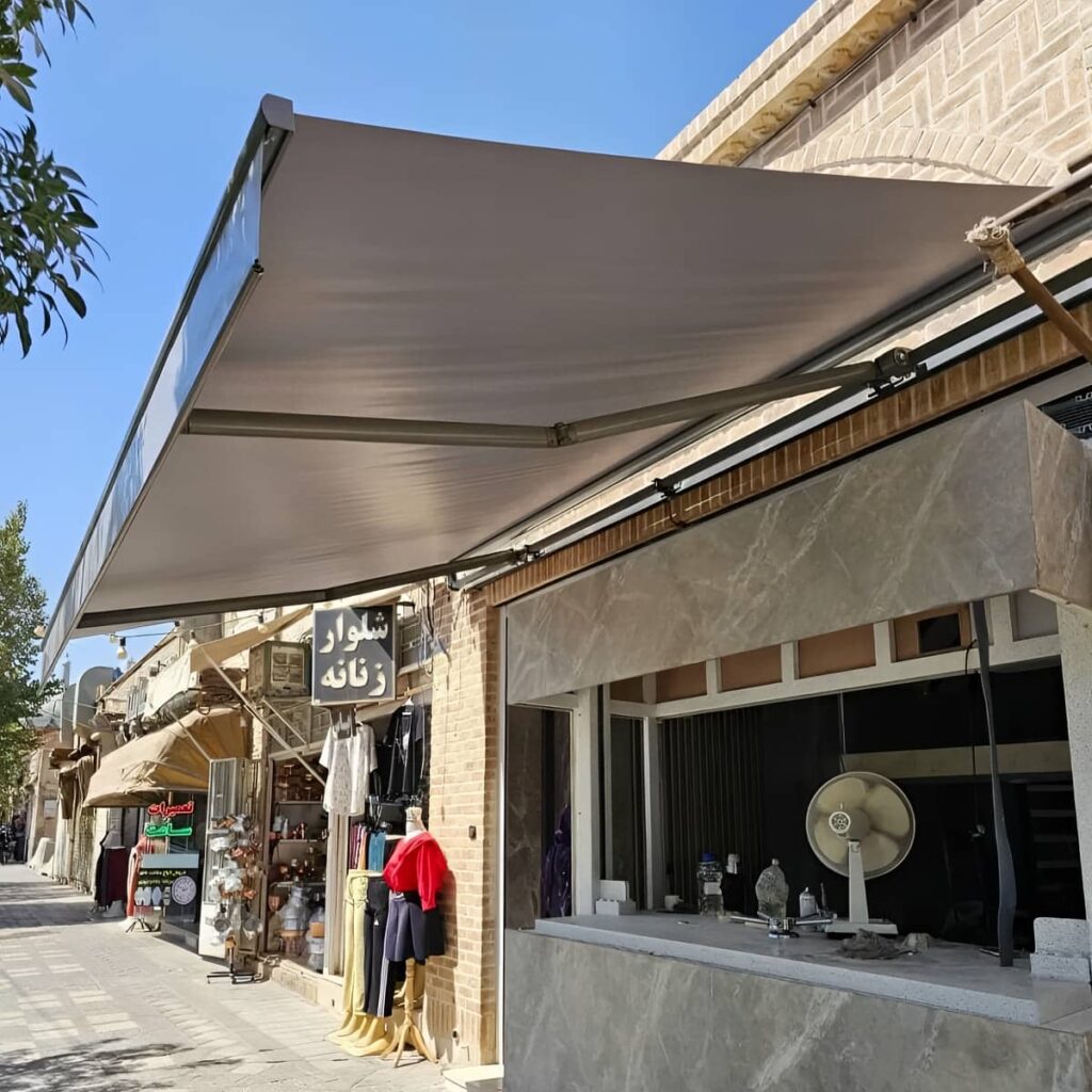 سایبان پارکینگ برقی بازویی