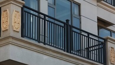 هندریل راه پله فلزی طراحی مدرن