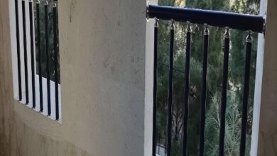 نرده بالکن فلزی با اتصالات مقاوم