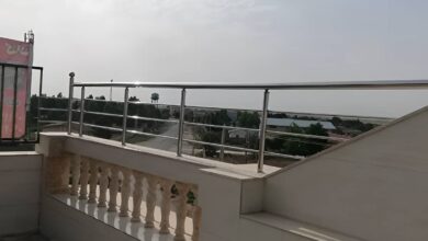 نرده مدرن بالکن با طراحی سفارشی